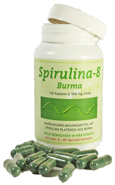 Spirulina Algenkapseln