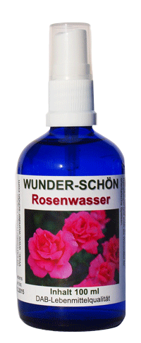Rosenwasser naturrein von der Damascena Rose