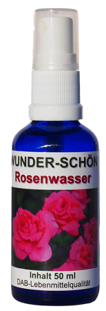 Rosenwasser naturrein von der Damascena Rose