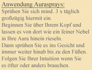 Anwendung Australische Buschbl�ten Love Remedies Aurasprays